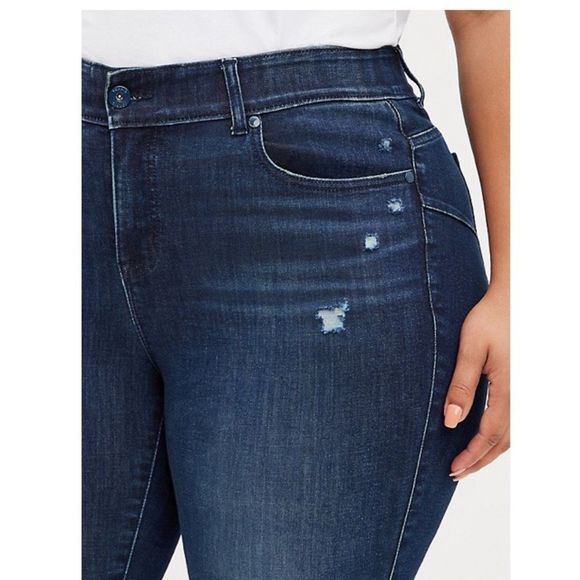 TORRID bombshell skinny jean medium wash size 14 - Picture 3 of 10